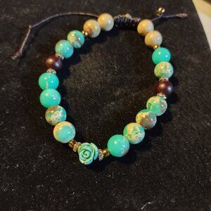 Imperial Jasper beaded bracelet